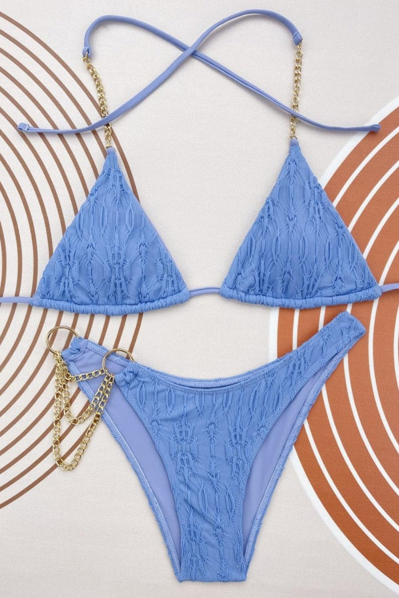 The Blues Chain Bikini Set